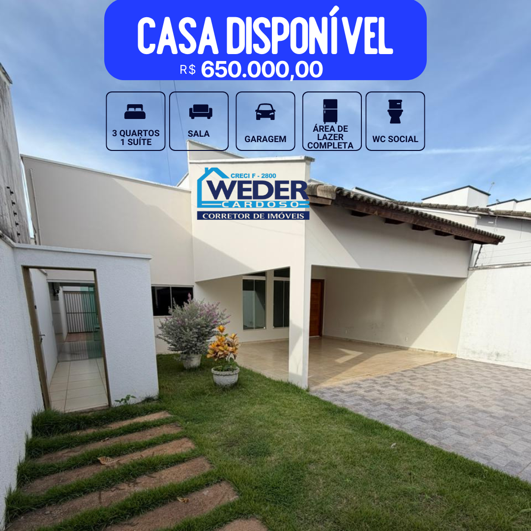 Venda 03 quartos à venda em Gurupi TO