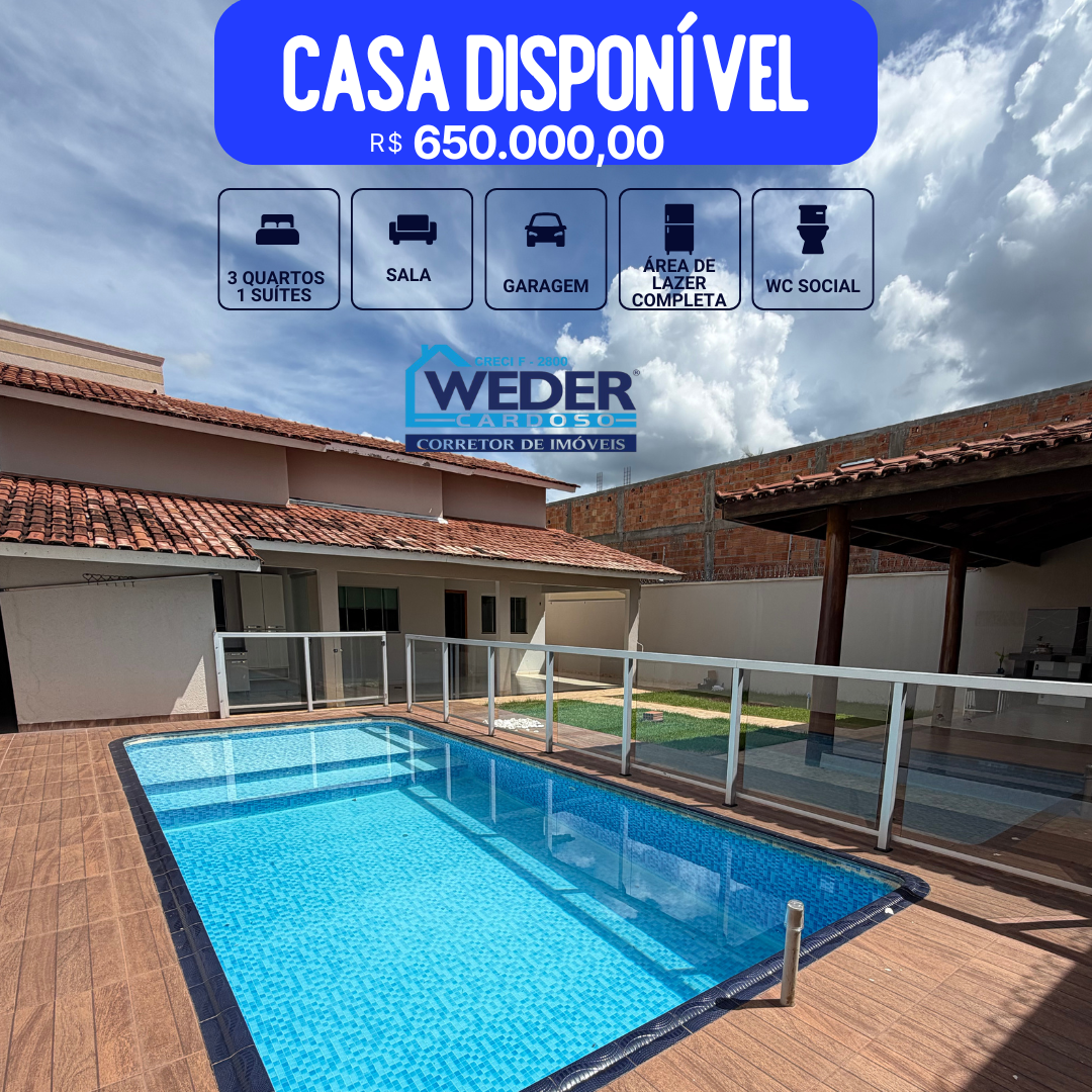 Venda 03 quartos à venda em Gurupi TO