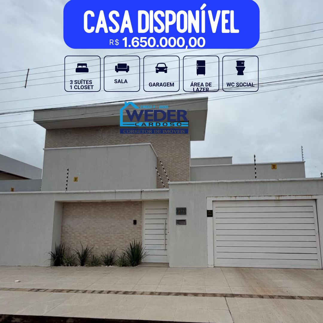 Venda 03 quartos à venda em Gurupi TO