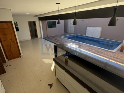 Casa completa com energia solar e área de lazer em Gurupi – Cód 904