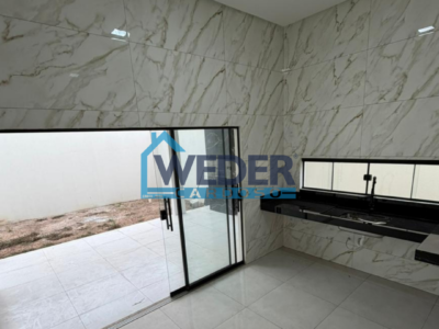🏡 Casa com 3 quartos, área gourmet e garagem ampla em Gurupi – Cód.804
