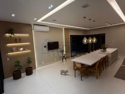 Casa recém-construída de alto padrão, mobiliada e automatizada em setor nobre de Gurupi. – Cód.857