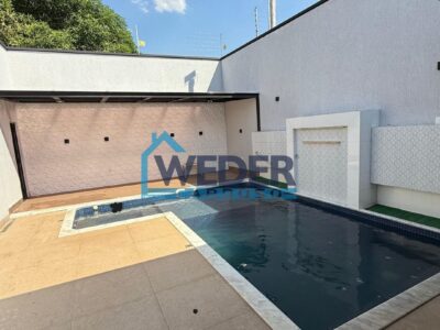 Casa ampla com 4 quartos e piscina aquecida no Setor Cruzeiro, em Gurupi. – Cód.787